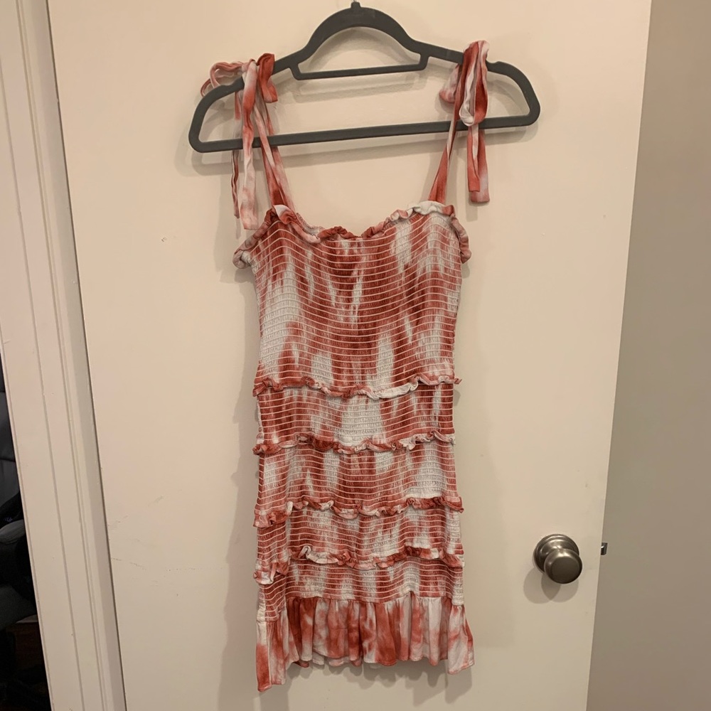 Red Tie Dye Sundress